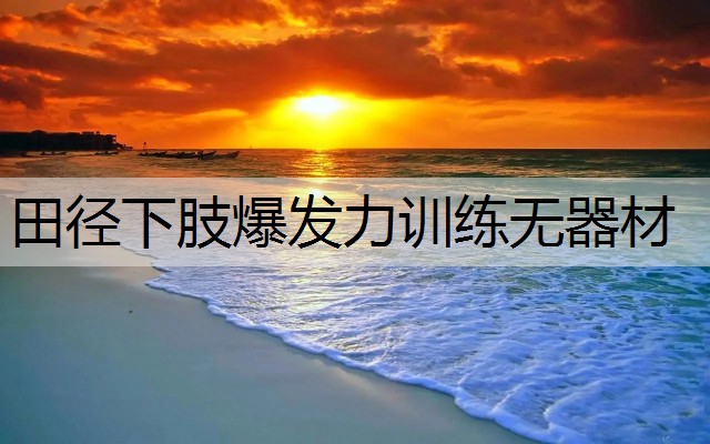 田径下肢爆发力训练无器材